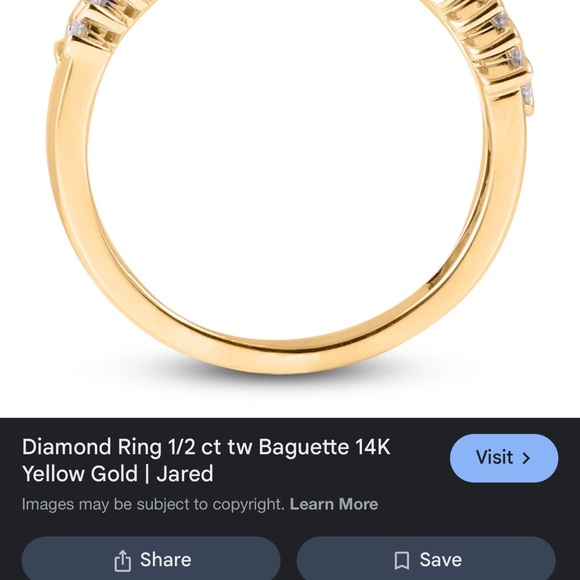 Bridge diamond right hand Ring 1/4CTTW 10KYG DIAMOND RING - Picture 3 of 3